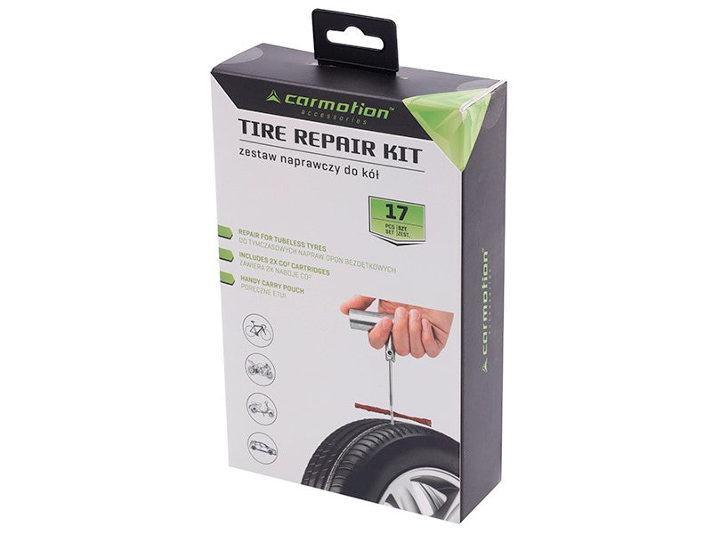 Celovit komplet za popravilo tubeless pnevmatik