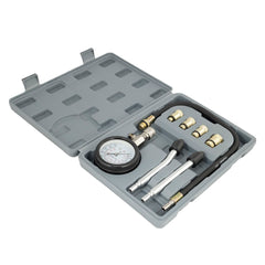 Tester kompresije za bencinski motor z manometrom in adapterji