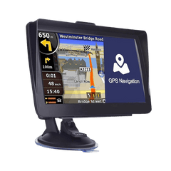 7" GPS navigacija z zaslonom na dotik – univerzalna rešitev z natančnim prikazom zemljevidov in zanesljivo navigacijo. Popolno za osebna vozila in gospodarska vozila.
