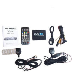 DVB-T2 TV-modtager til bil – Passer til Bilmedie skærme (HDMI & RCA)