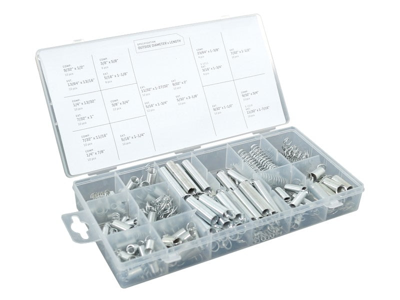 Komplet vzmetni set s 200 deli v 20 velikostih znamke CARMOTION