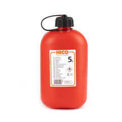 Rdeča 5-litrska plastična posoda za gorivo