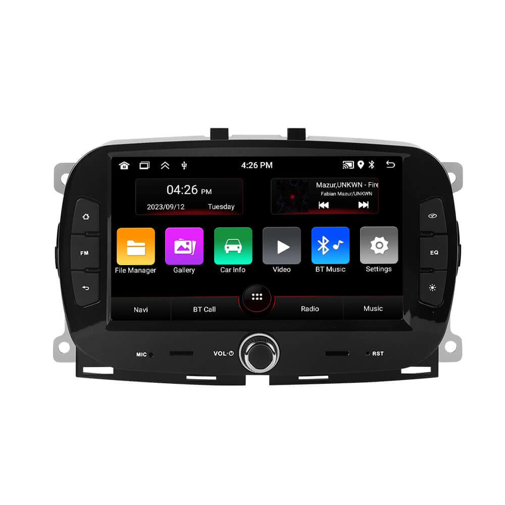 Fiat 500 16-19 - 7" radio z Apple CarPlay in Android Auto – Carmediaeurope.com