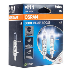 Osram H1 halogenske žarnice 12V 55W P14,5s Cool Blue Boost 5500K, 2 kosa