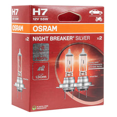 Osram H7 NIGHT BREAKER SILVER halogenski žarnici, 2 kosa.
