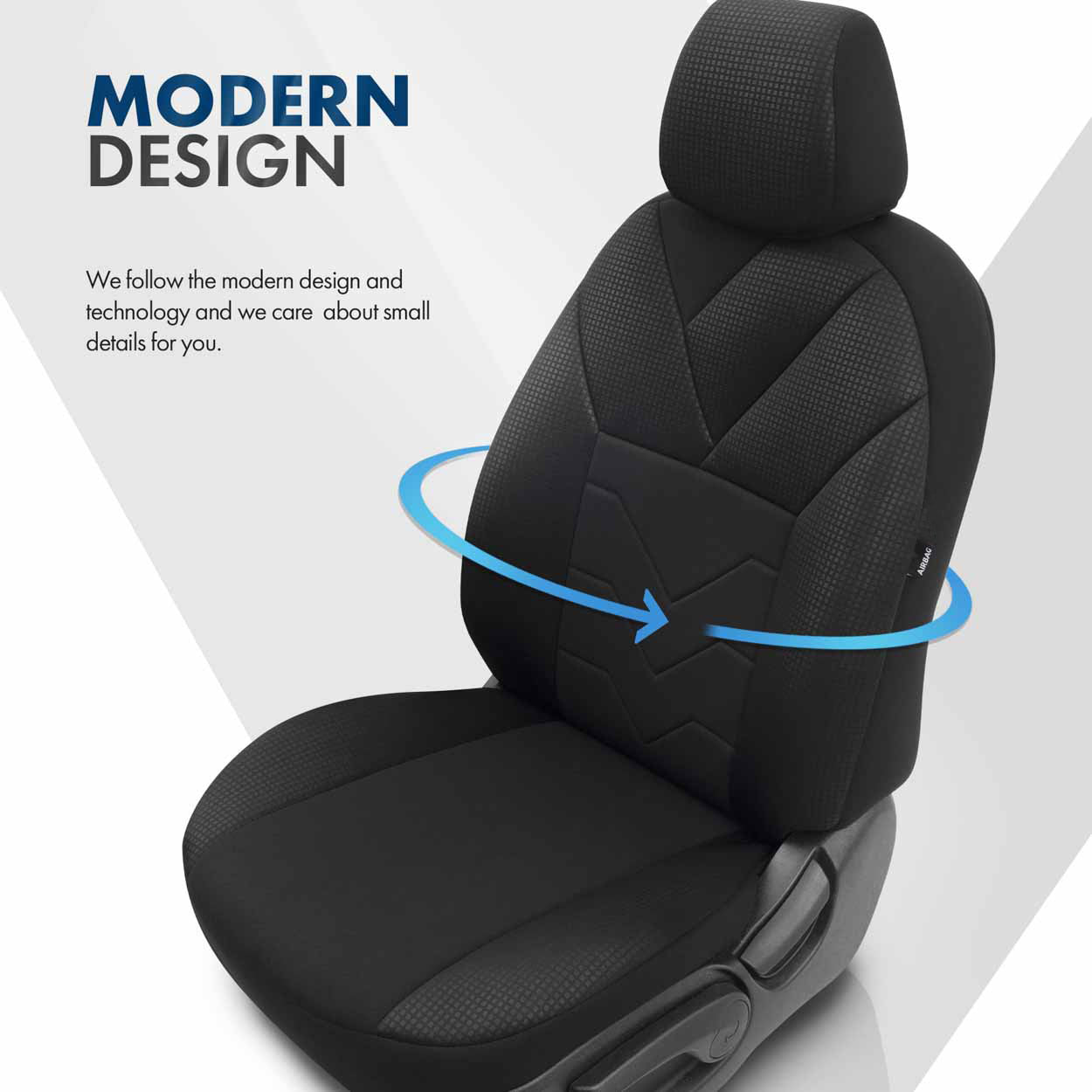 OTOM TEMPO sædebetræk med AIRBAG-søm