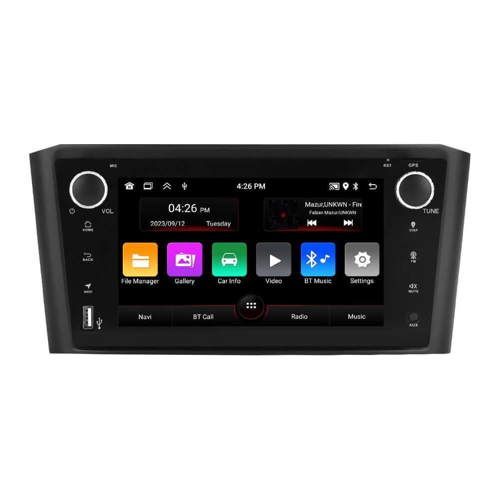 Toyota Avensis 02-08 – 7" radio z Apple CarPlay in Android Auto z modernim zaslonom na dotik in naprednimi funkcijami