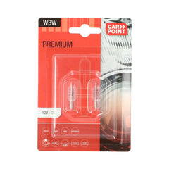 Carpoint Premium avtomobilske žarnice 12V W3W – 2 kosa 