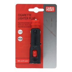 Carpoint 12/24V vtič za avtomobilski vžigalnik s stikalom za vklop/izklop 8A 
