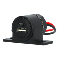Carpoint vgradna vtičnica USB-A + USB-C 12/24V 