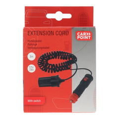 Carpoint podaljšek 12 V, 250 cm, 5 A, s stikalom za vklop/izklop 