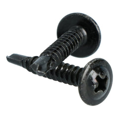 Carpoint samorezni vijaki, črni, Ø 4 mm, 25 mm, 100 kosov 
