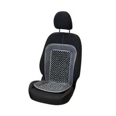 Carpoint sedežna blazina z lesenimi perlicami Deluxe, siva 