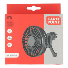 Carpoint ventilator z zaščitno mrežico USB-A Ø10,5 cm 5 V 