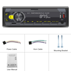 <h2>Univerzalni 1-DIN radio z Bluetooth, FM in USB – MP3 predvajalnik z LED zaslonom</h2> 