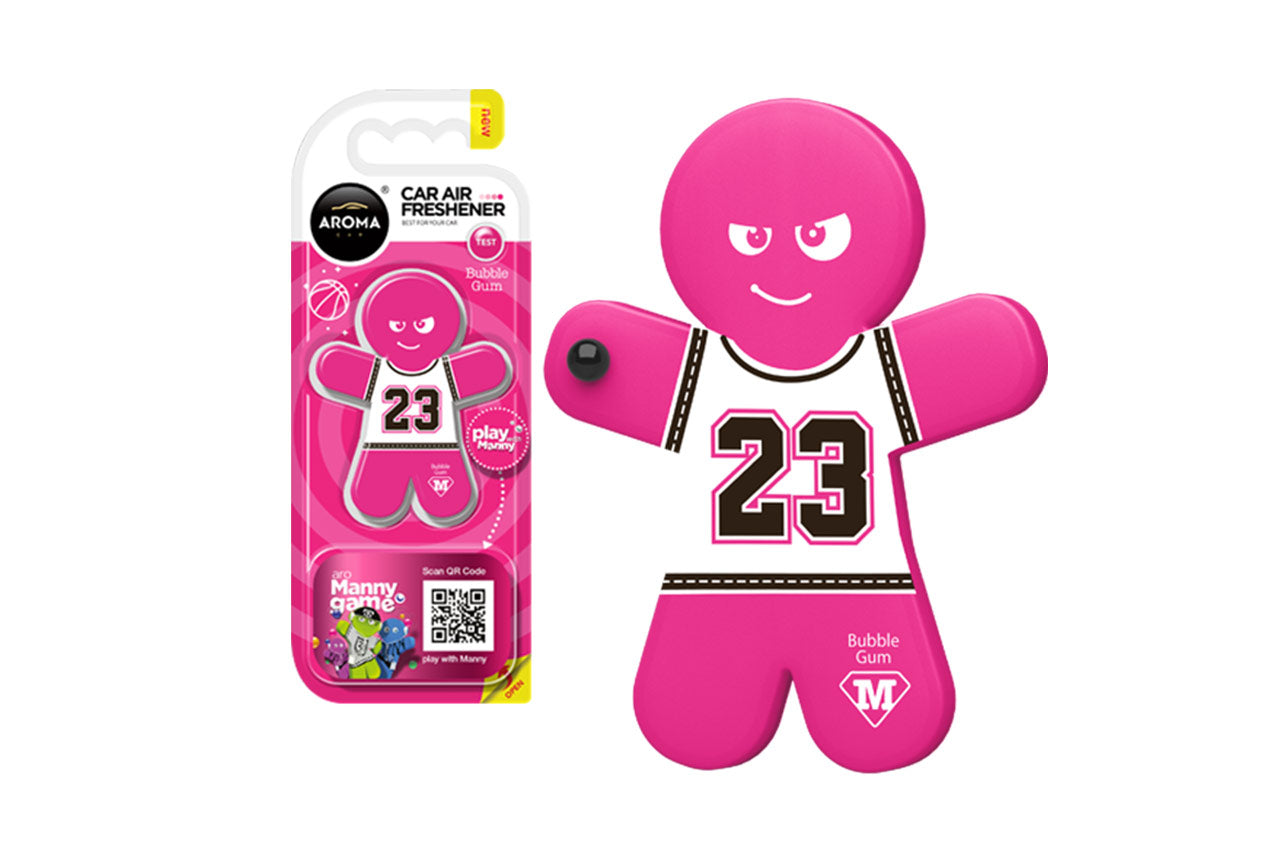 Aroma Car Manny osvežilec zraka z vonjem Bubble Gum