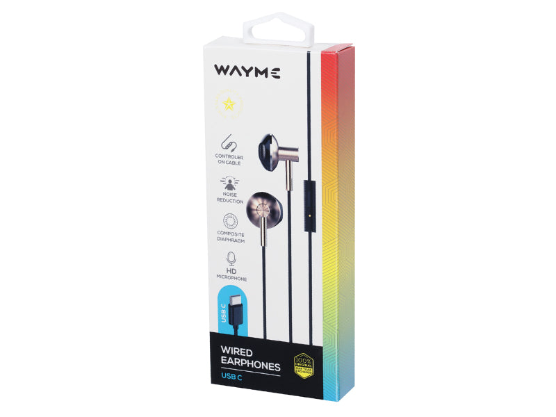WAYME USB-C slušalke – in-ear z mikrofonom in zmanjševanjem šumov 
