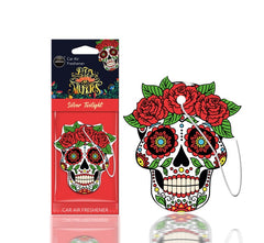 Osvežilec zraka za avto z motivom Dia de los Muertos Silver Tatoo