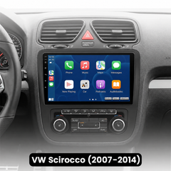 VW Scirocco 2008-2014 - 9" radio z Apple CarPlay in Android Auto 