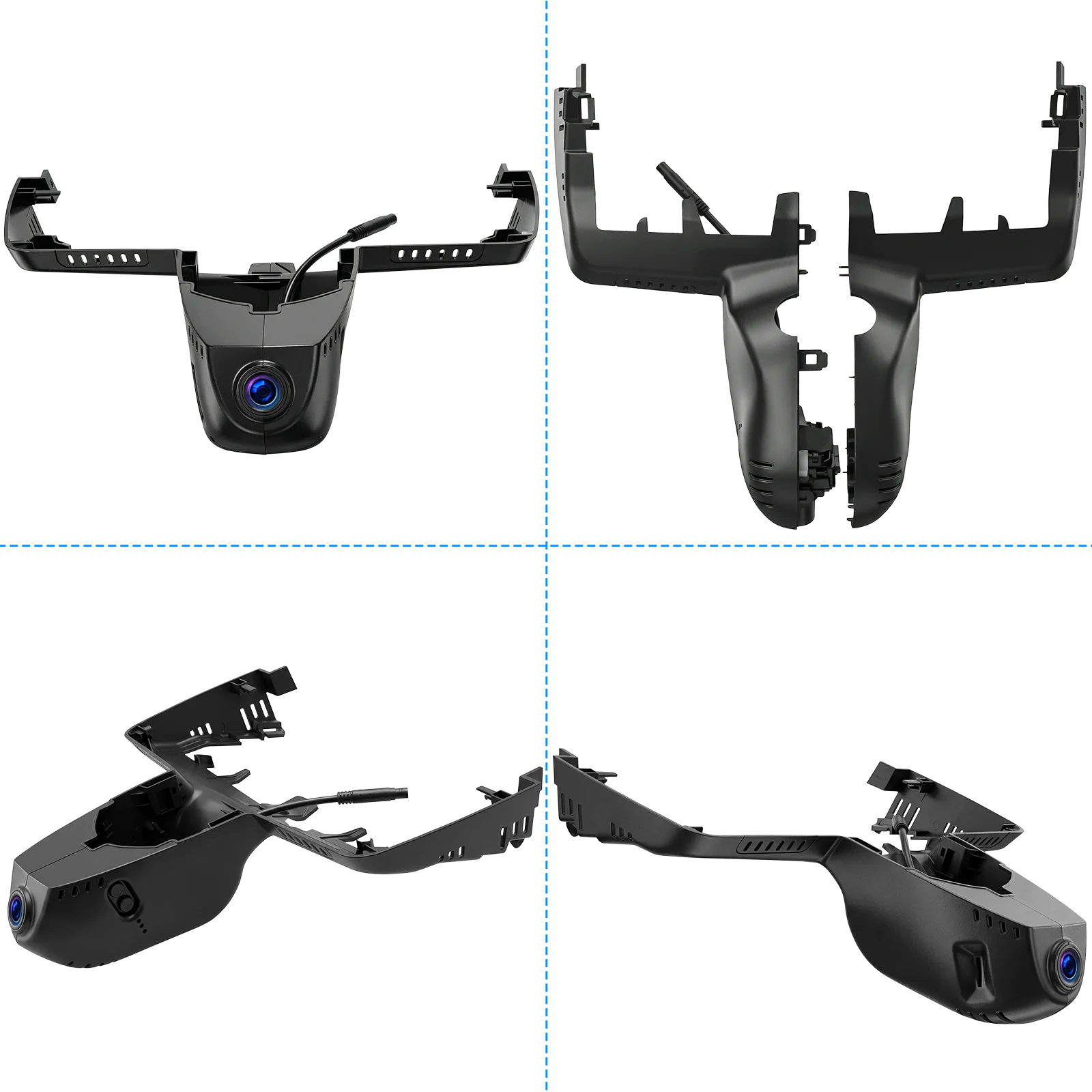 BMW X3 dashcam 2018-2024 4K OEM videz, sprednji in zadnji pogled na kompaktno avtokamero za brezhibno integracijo.