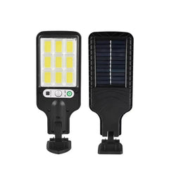 Zunanja solarna LED stenska svetilka s senzorjem gibanja in daljinskim upravljalnikom 