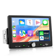 7" 1 DIN avtoradio z Apple CarPlay in Android Auto – Bluetooth 5.0, zaslon na dotik in USB 