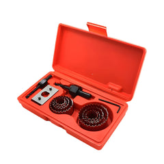 Komplet za kronske žage 19–64 mm – 8 delov s centrirnim svedrom in adapterjem 