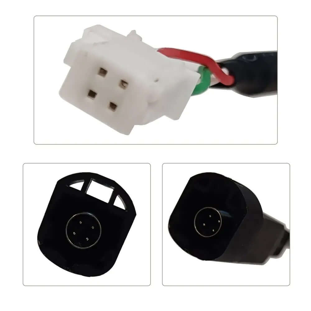 USB adapterski kabel – 4-pinski priključek za Volkswagen in Skoda, bližnji posnetek priključkov