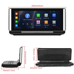 Brezžični Apple CarPlay & Android Auto zložljivi zaslon – 6,86" prenosni display 