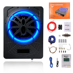 10" Aktiv Slim Subwoofer med RGB LED & Bluetooth App – 1200W Peak