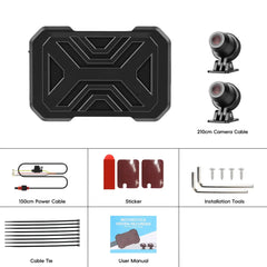Motociklistična dashcam kamera 1080P HD – sprednja in zadnja kamera z DVR in WiFi 