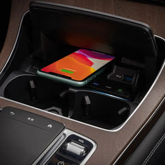 Mercedes-Benz C W205/GLC X253 brezžični polnilec za telefon 15W z ambientalno osvetlitvijo 