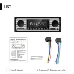 1 DIN avtoradio z Bluetooth, USB in retro dizajnom – MP3 predvajalnik 