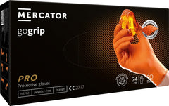 Orange GoGrip nitrilhandsker i nitril