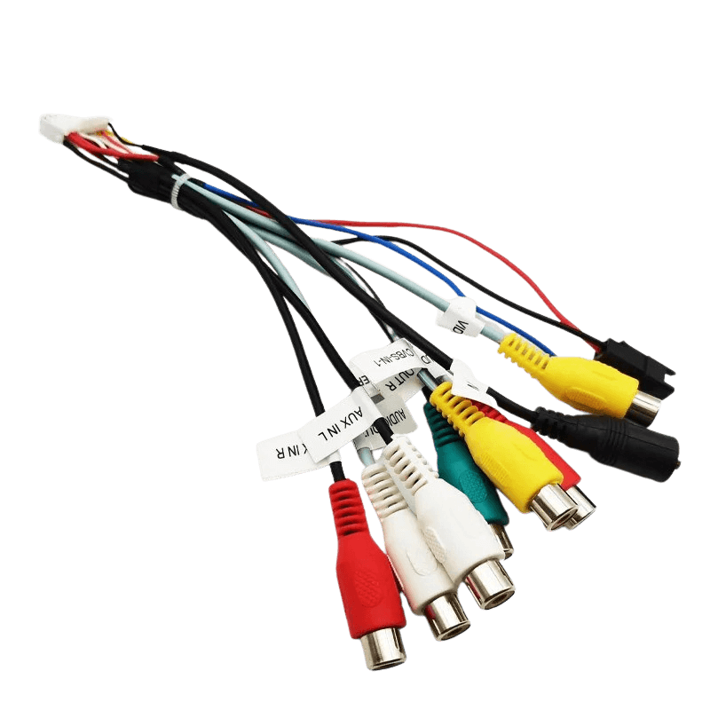 20-pinski RCA avdio kabel – za Carmedia24.si avtoradie z različnimi priključki za zvok in video.
