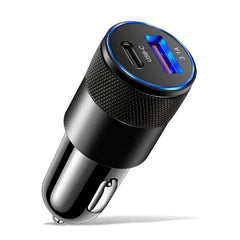 Avtopolnilec z USB-A in USB-C – hitro polnjenje – Carmediaeurope.com