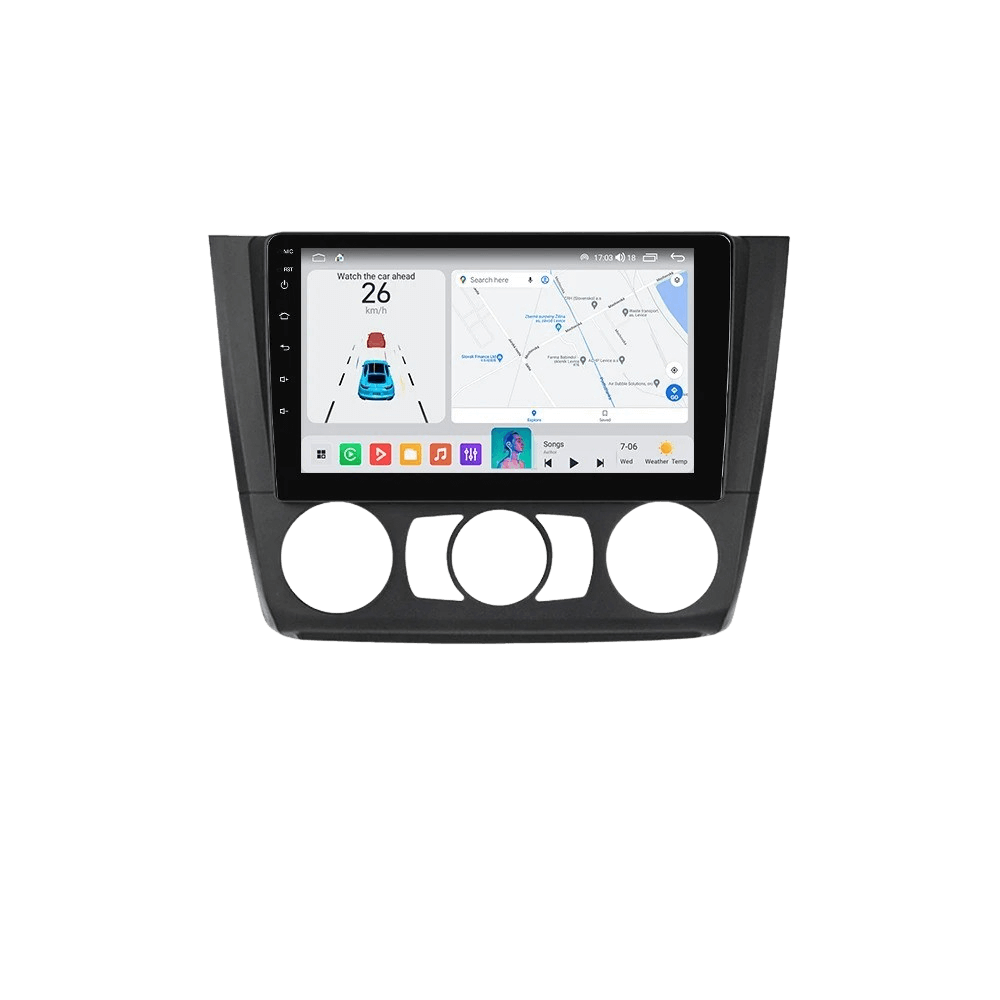 BMW 1-serija 04-11 - 9" radio z Apple CarPlay in Android Auto – Carmediaeurope.com